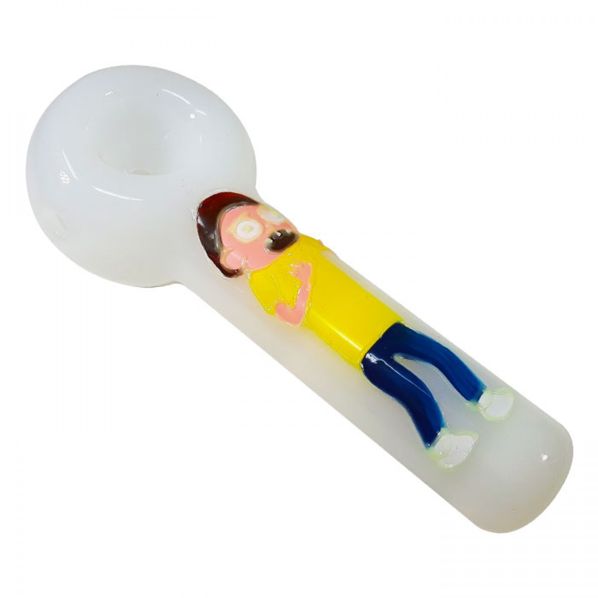 5 Inch Glow in the Dark Glass Hand Pipes